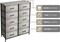 Sorbus Dresser with 10 Drawers - Storage Unit Organizer Chest for Clothes - Bedroom, Room, Nursery, & Closet - Steel Frame, Wood Top & Handles, and Easy Pull Fabric Bins